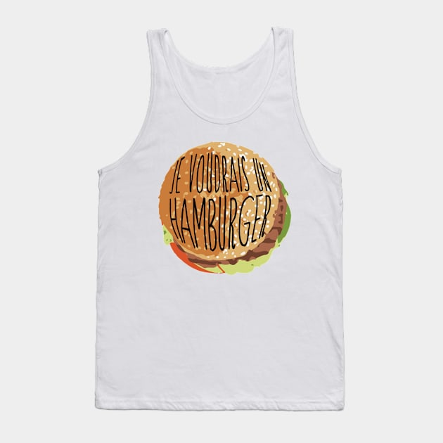 I want a hamburger Tank Top by imprintinginc